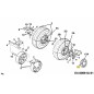 CAP-HUB GRIGIO 731-1851 ORIGINALE MTD