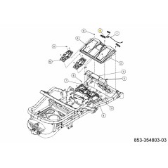 ALLOGGIAMENTO FARO A LED 731-26885 ORIGINALE MTD | Newgardenstore.eu
