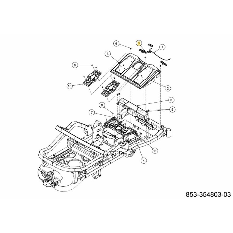 ALLOGGIAMENTO FARO A LED 731-26885 ORIGINALE MTD ALLOGGIAMENTO FARO A LED 731-26885 ORIGINALE MTD