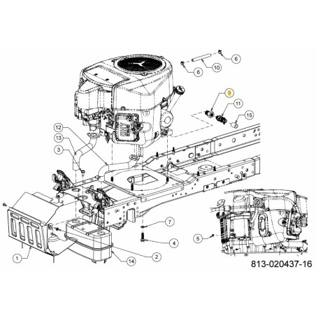 Ablassschraube 737-04138A Original MTD | Newgardenstore.eu