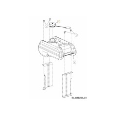 RÉSERVOIR DE CARBURANT ENSEMBLE 751-10514 ORIGINAL MTD | Newgardenstore.eu