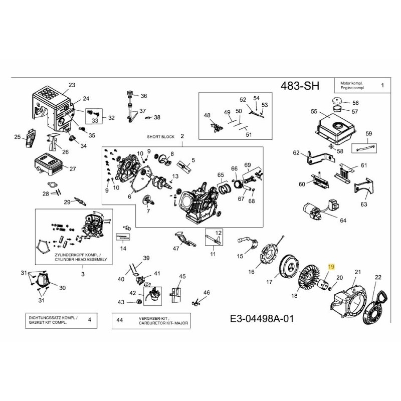 POLEA DE ARRANQUE 751-11314 ORIGINAL MTD