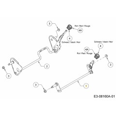 FRONT AXLE ASSY. 611-05005 ORIGINAL MTD