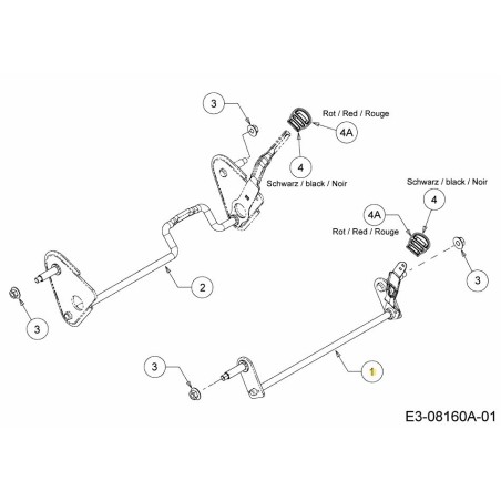ASSALE ANTERIORE ASSY. 611-05005 ORIGINALE MTD | Newgardenstore.eu