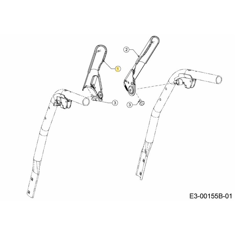 HNDL ASM: ENGANCHE IZQUIERDO-BLK 684-04105D ORIGINAL MTD HNDL ASM: ENGANCHE IZQUIERDO-BLK 684-04105D ORIGINAL MTD