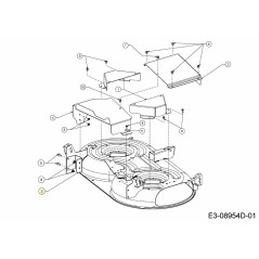 Rear mounting bracket 703-23884637 ORIGINAL MTD