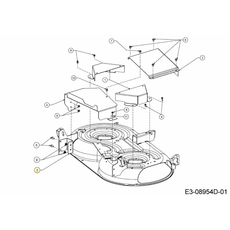 Rear mounting bracket 703-23884637 ORIGINAL MTD Rear mounting bracket 703-23884637 ORIGINAL MTD