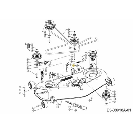 AJUSTE DE LA PLATAFORMA DE ENGRANAJES 717-05298 ORIGINAL MTD | Newgardenstore.eu