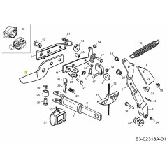 BLADE LEVER COATED 7270400 ORIGINAL MTD | Newgardenstore.eu