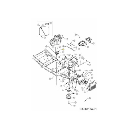 BOUTON : COMMANDE DES GAZ 731-04914 ORIGINAL MTD | Newgardenstore.eu