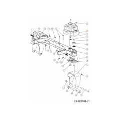 COUVERCLE D'ESSIEU DROIT 731-09291A ORIGINAL MTD