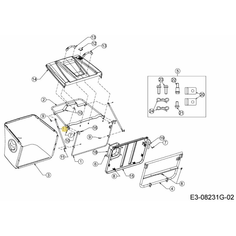 Rohrkreuzung 749-05056637 Original MTD
