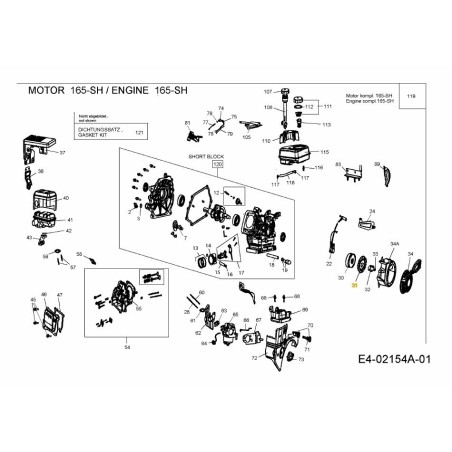 VENTILADOR DE ENFRIAMIENTO 751-10934 ORIGINAL MTD | Newgardenstore.eu
