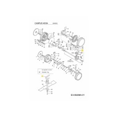 Courroie trapézoïdale SG-2011370 ORIGINALE MTD