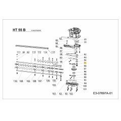 Arbre de sélection de vitesse SG-2072706 d'origine MTD