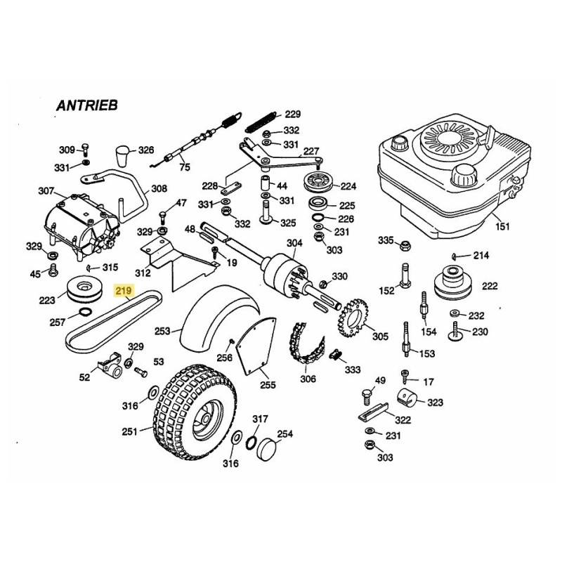 V-BELT 0039211 ORIGINAL MTD