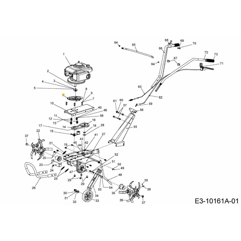 PLAQUE MOTEUR 092.65.067 ORIGINALE MTD