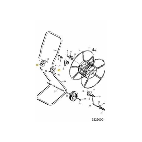 BEARING 5222201 ORIGINAL MTD | Newgardenstore.eu
