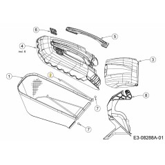 BOLSA PARA CÉSPED CON MARCO 647-04275B-S ORIGINAL MTD | Newgardenstore.eu