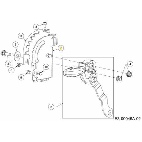 ASM:SOUDURE:HAUTEUR:RÉGLAGE 687-05318-Z MONTÉ D'ORIGINE | Newgardenstore.eu