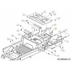 STAFFA DI SUPPORTO DELL'ASTA DEL PERNO 703-10388A-S ORIGINALE MTD