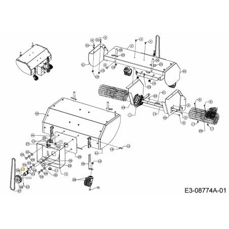 Wellenkupplungsrolle 711-06376 Original MTD | Newgardenstore.eu