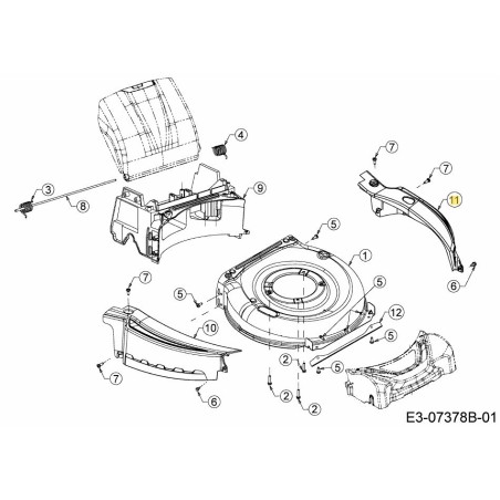 Abdeckung links 731-08641A Original Montiert | Newgardenstore.eu