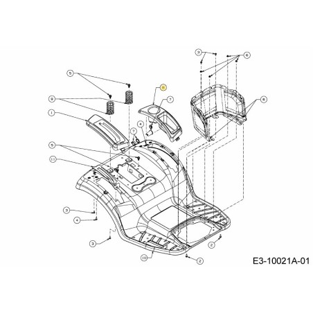 CVR LH LT HYDRO CHARGER 731-12518 ORIGINALE MTD | Newgardenstore.eu