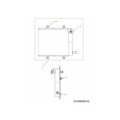PASSACAVO PER SUPPORTO RADIATORE 759-04132 ORIGINALE MTD