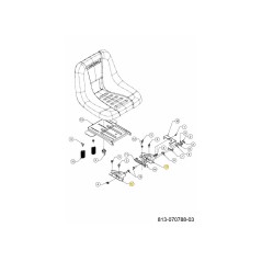 BRKT MT SEAT 783-1489D637 ORIGINALE MTD | Newgardenstore.eu