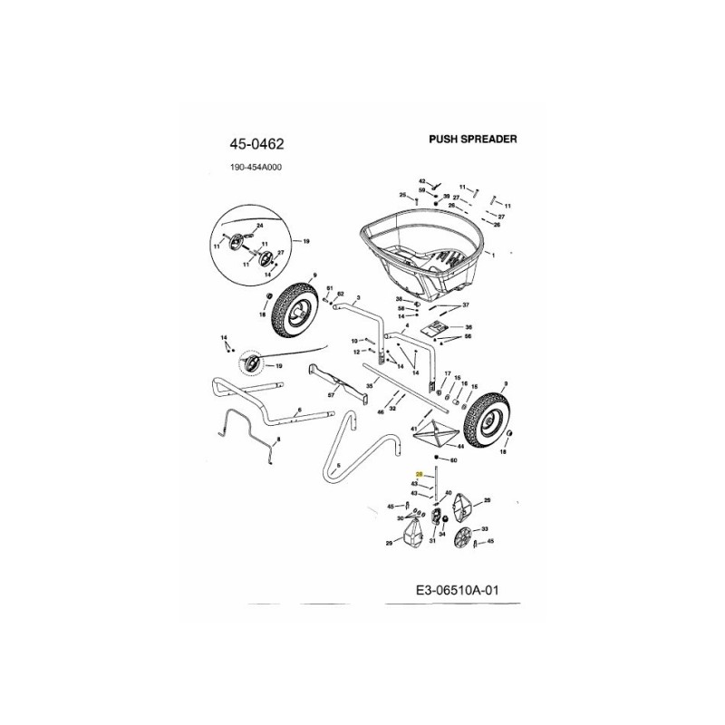 ALBERO, TRITURATORE AF-26711 ORIGINALE MTD