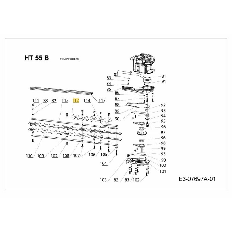 PIASTRA NON AFFILATA SG-2072731 ORIGINALE MTD