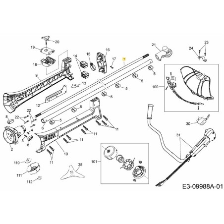 Antriebswelle 092.63.926 Original MTD | Newgardenstore.eu