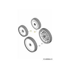 RAD KOMPLETTE 200MM SLV 634-05021 ORIGINAL MTD
