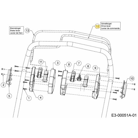 BAIL:DRIVE 747-07063637 ORIGINAL MTD | Newgardenstore.eu