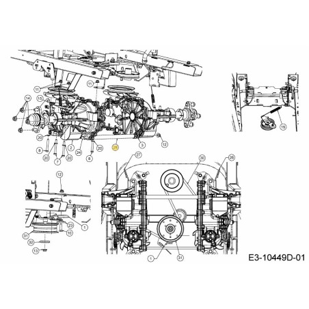 SUPPORTING TUBE 750-07350 ORIGINAL MTD | Newgardenstore.eu