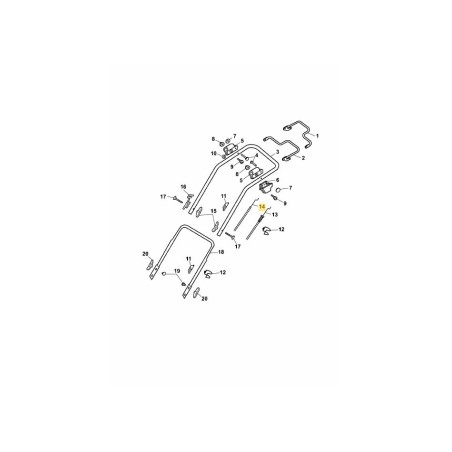 Bowdenzug, Bremse 4012059 ORIGINAL MTD | Newgardenstore.eu