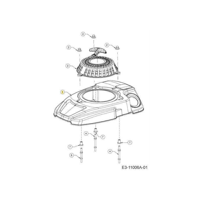 Abdeckung 631-05655A Original MTD