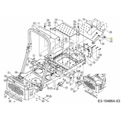 BRACKET STOP PEDAL 703-08857637 ORIGINAL MTD | Newgardenstore.eu