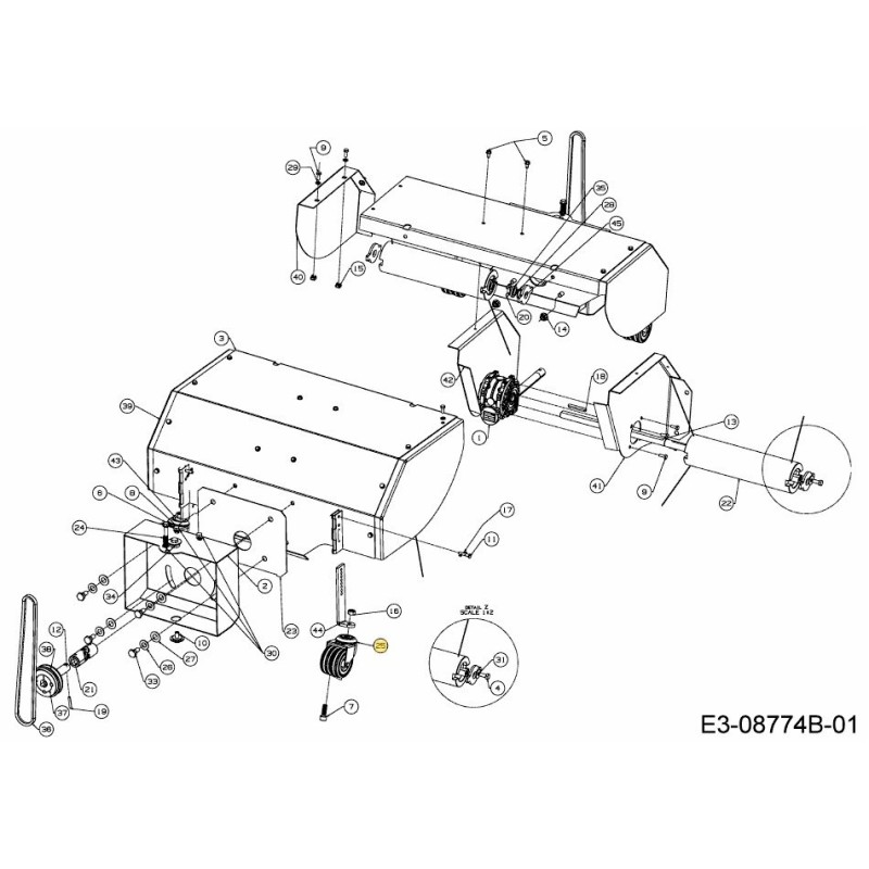 WHL:SWEEPER:D75 734-05131 ORIGINAL MTD