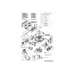 WHL:COMPL:9x2 ENLACE NEGRO MANGUITO 734-1981A ORIGINAL MTD | Newgardenstore.eu