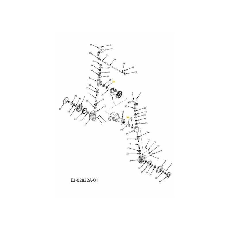 CUSCINETTO A SFERE 741-04044 ORIGINALE MTD