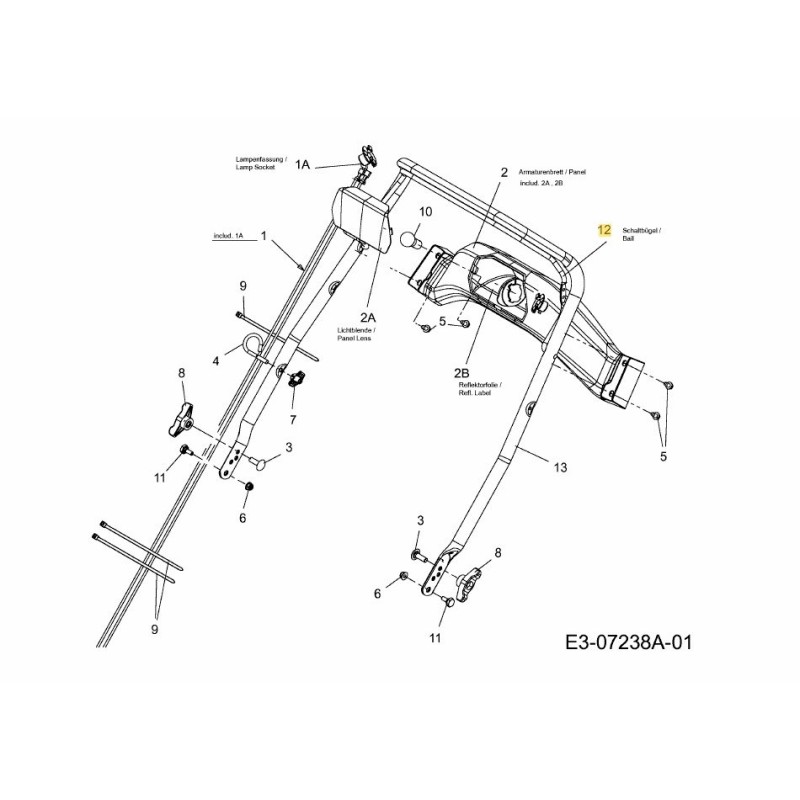 LEVIER DE COMMUTATION 747-05327B-S ORIGINAL MTD