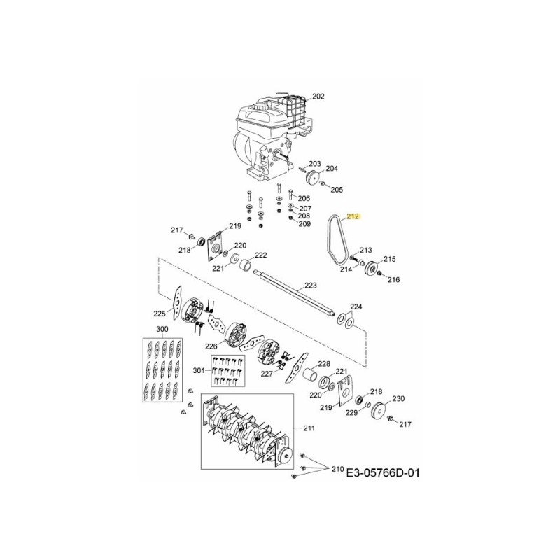 CORREA: TIPO V: XPZ630 754-05372 ORIGINAL MTD