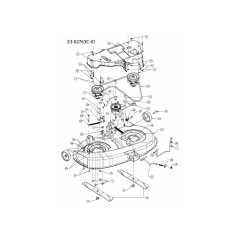 BRKT KEEPR BELT ZINCATO 783-05497-Z ORIGINALE MTD