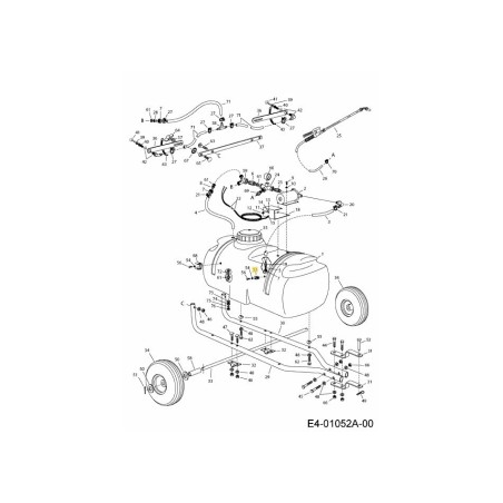 SOPORTE MANGUERA COLGADOR AF-45180 ORIGINAL MTD | Newgardenstore.eu