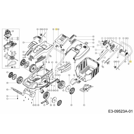 UPPER HANDLE 092.64.453 ORIGINAL MTD | Newgardenstore.eu