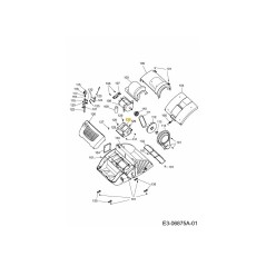 SOPORTE DE MOTOR UV32EV 3632162 ORIGINAL MTD | Newgardenstore.eu