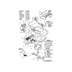 ENGINE COVER B&amp-S XRQ METALLIC 751B790846 ORIGINAL MTD