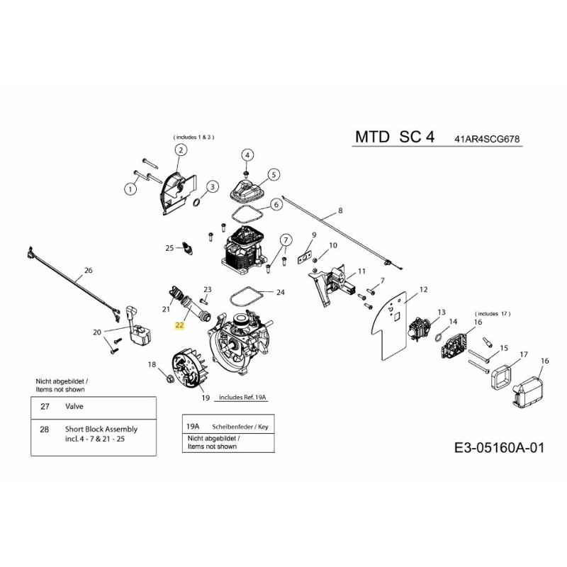 Ölmessstab 753-05909 ORIGINAL MTD